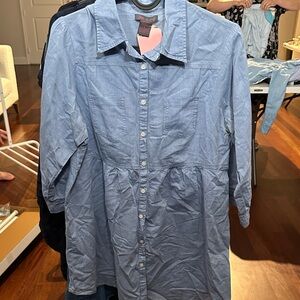 Fire Los Angeles Light Blue Casual Button Down Shirt